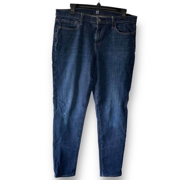GAP True Skinny, Dark Wash Jeans, 32R - Picture 1 of 9